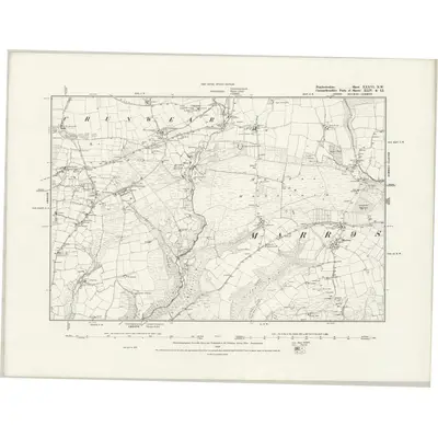 1887 Map of Pembrokeshire XXXVI.NW, 1889 Print