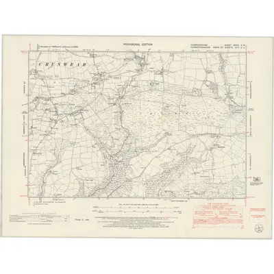 1948 Map of Pembrokeshire XXXVI.NW, 1953 Print