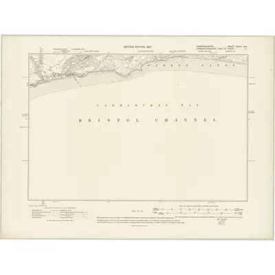 1905 Map of Pembrokeshire XXXVI.SW, 1907 Print