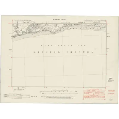 1948 Map of Pembrokeshire XXXVI.SW, 1953 Print