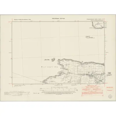 1948 Map of Pembrokeshire XXXVIII.NE, 1953 Print