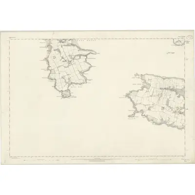 1864 Map of Pembrokeshire XXXVIII, 1869 Print