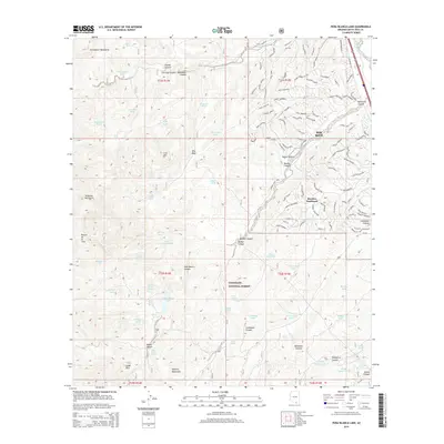 2014 Map of Pena Blanca Lake, 2014 Print