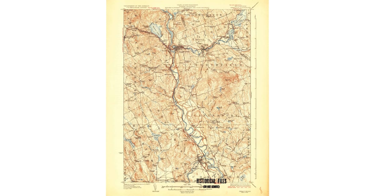 Old Maps of Salisbury NH for Genealogy - Penacook Merrimack County Nh Usgs Topo 1927 Og 1200x630 
