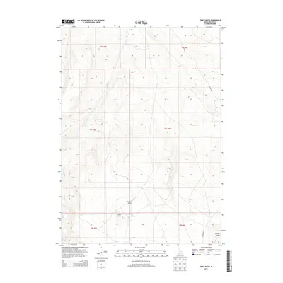 2013 Map of Pence Butte, 2013 Print