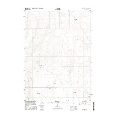 2017 Map of Pence Butte, 2017 Print