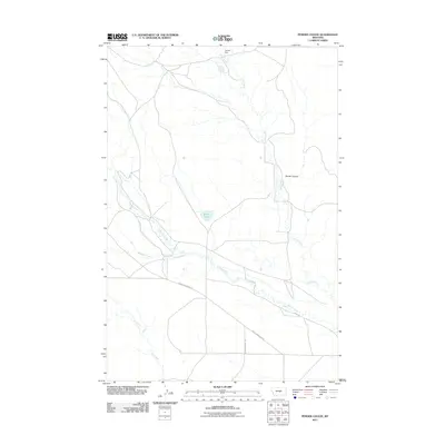 2011 Map of Pender Coulee, 2011 Print
