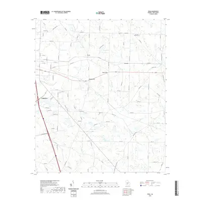 2020 Map of Penia, 2020 Print