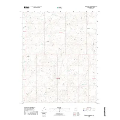2018 Map of Penitentiary Mountain, 2018 Print