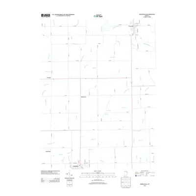 2013 Map of Pennville, 2013 Print