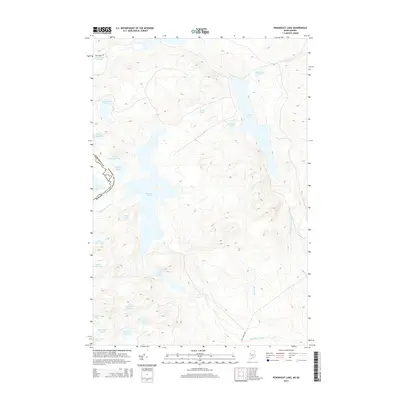 2014 Map of Penobscot Lake, 2014 Print
