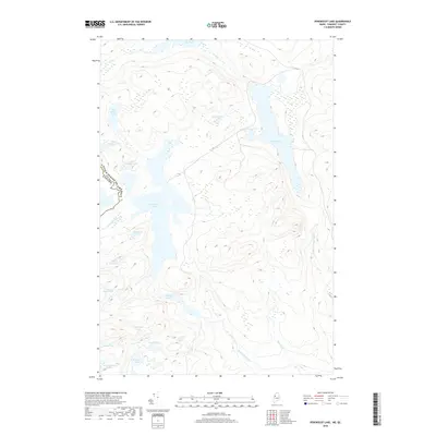 2018 Map of Penobscot Lake, 2018 Print