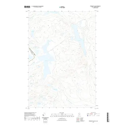 2021 Map of Penobscot Lake, 2021 Print