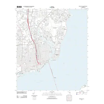 2012 Map of Pensacola, 2012 Print