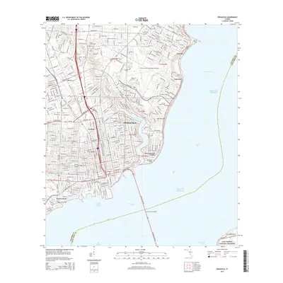 2015 Map of Pensacola, 2015 Print