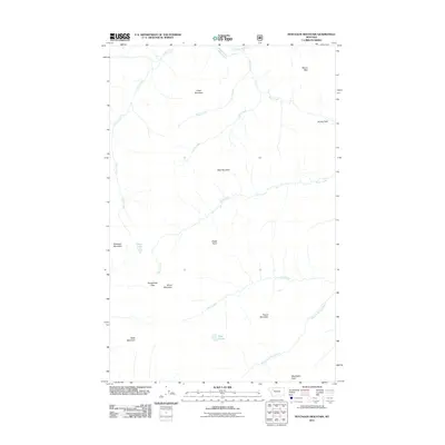 2011 Map of Pentagon Mountain, 2011 Print