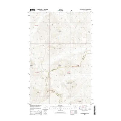 2014 Map of Pentagon Mountain, 2014 Print