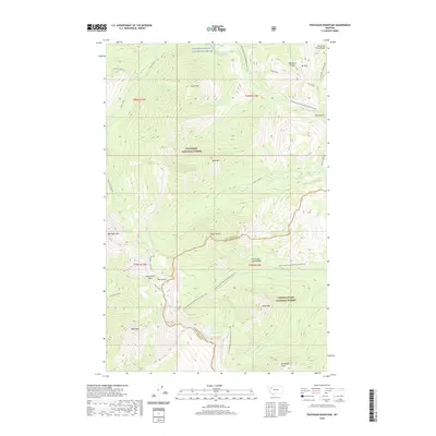 2020 Map of Pentagon Mountain, 2020 Print