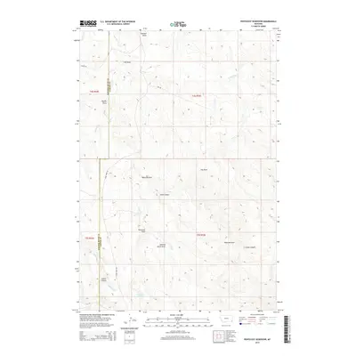 2014 Map of Pentecost Reservoir, 2014 Print