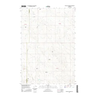 2017 Map of Pentecost Reservoir, 2017 Print