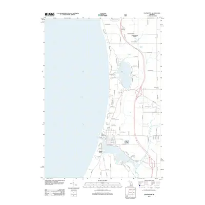 2012 Map of Pentwater, 2012 Print