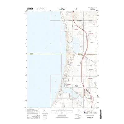 2014 Map of Pentwater, 2014 Print