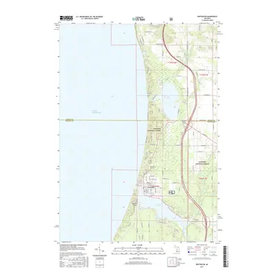 2017 Map of Pentwater, 2017 Print