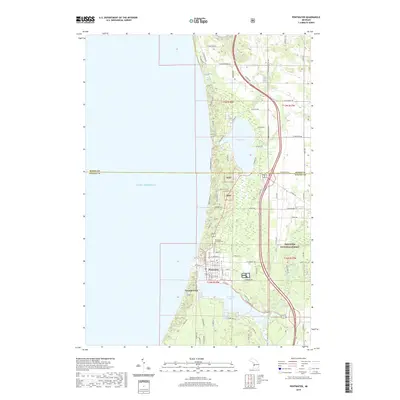 2019 Map of Pentwater, 2019 Print