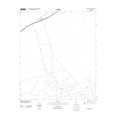 2012 Map of Penwell, 2012 Print
