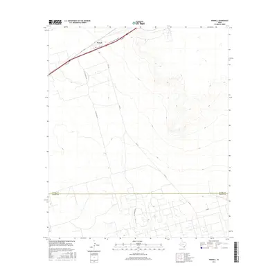 2016 Map of Penwell, 2016 Print