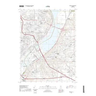 2018 Map of Peoria East, 2018 Print