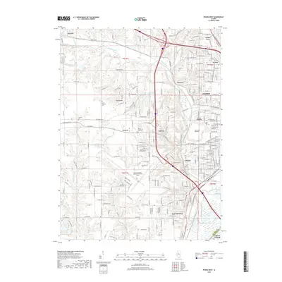 2018 Map of Peoria West, 2018 Print