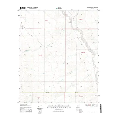 2014 Map of Peppersauce Wash, 2014 Print