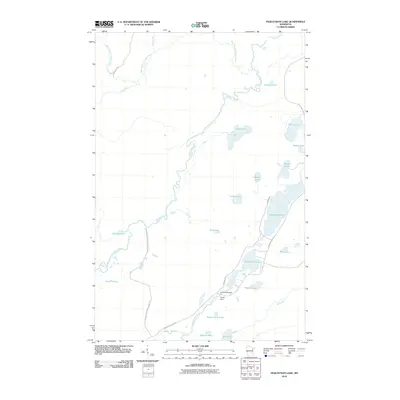 2010 Map of Pequaywan Lake, 2010 Print