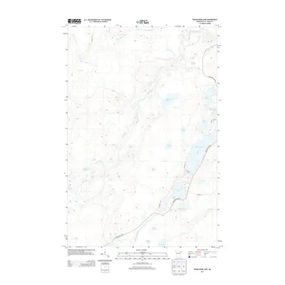 2013 Map of Pequaywan Lake, 2013 Print