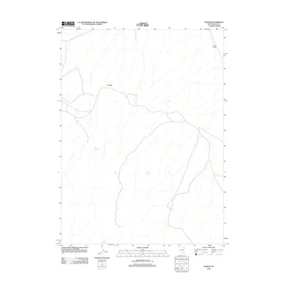 2012 Map of Pequop, 2012 Print