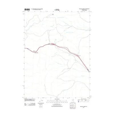 2012 Map of Pequop Summit, 2012 Print