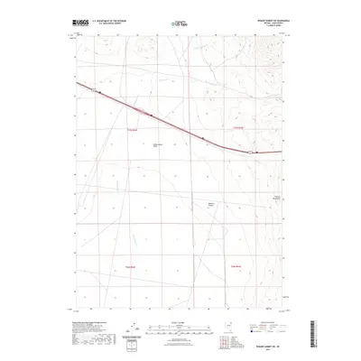 2021 Map of Pequop Summit SW, 2021 Print