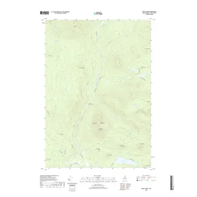 2018 Map of Percy Peaks, 2018 Print
