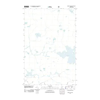 2011 Map of Perent Lake, 2011 Print