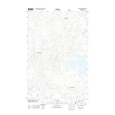 2013 Map of Perent Lake, 2013 Print
