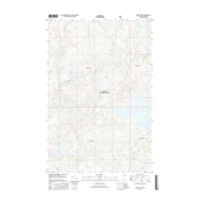2016 Map of Perent Lake, 2016 Print
