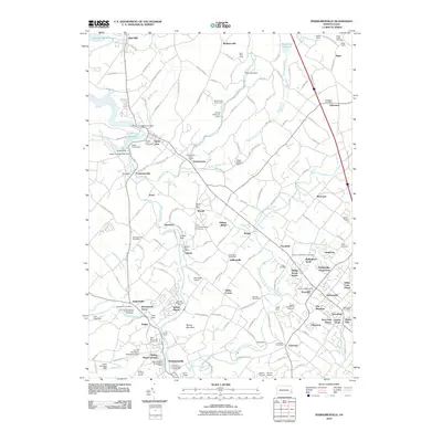 2010 Map of Perkiomenville, 2010 Print
