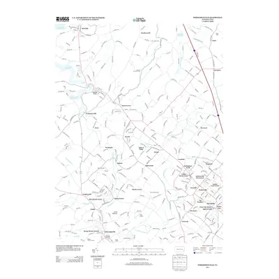 2013 Map of Perkiomenville, 2013 Print