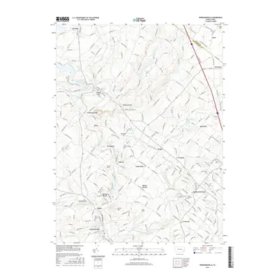 2016 Map of Perkiomenville, 2016 Print