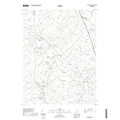 2019 Map of Perkiomenville, 2019 Print