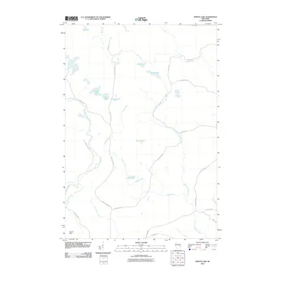 2010 Map of Perote Lake, 2010 Print