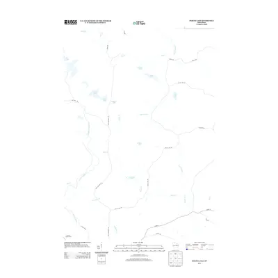 2013 Map of Perote Lake, 2013 Print