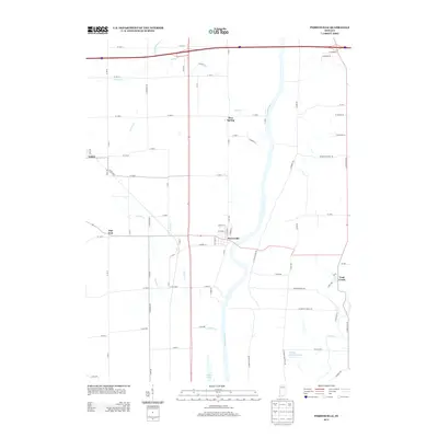 2013 Map of Perrysville, 2013 Print