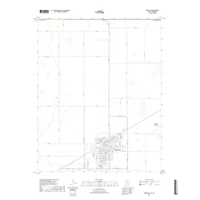 2019 Map of Perryton, 2019 Print